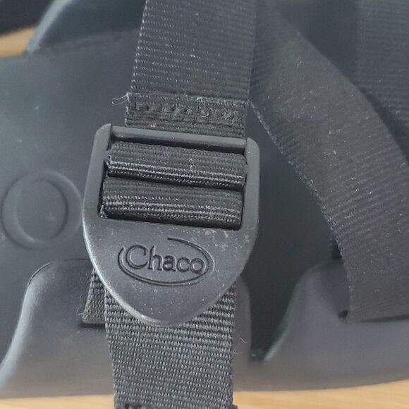 Chaco Chillos Slides Cross Straps Men's Size 13 - Picture 3 of 9